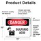 Signmission Sulfuric Acid Danger Sign, Vinyl Decal, 14in W x 10in L, 2PK OS-2PACK-DS-D-1014-L-1585 - alternate 3